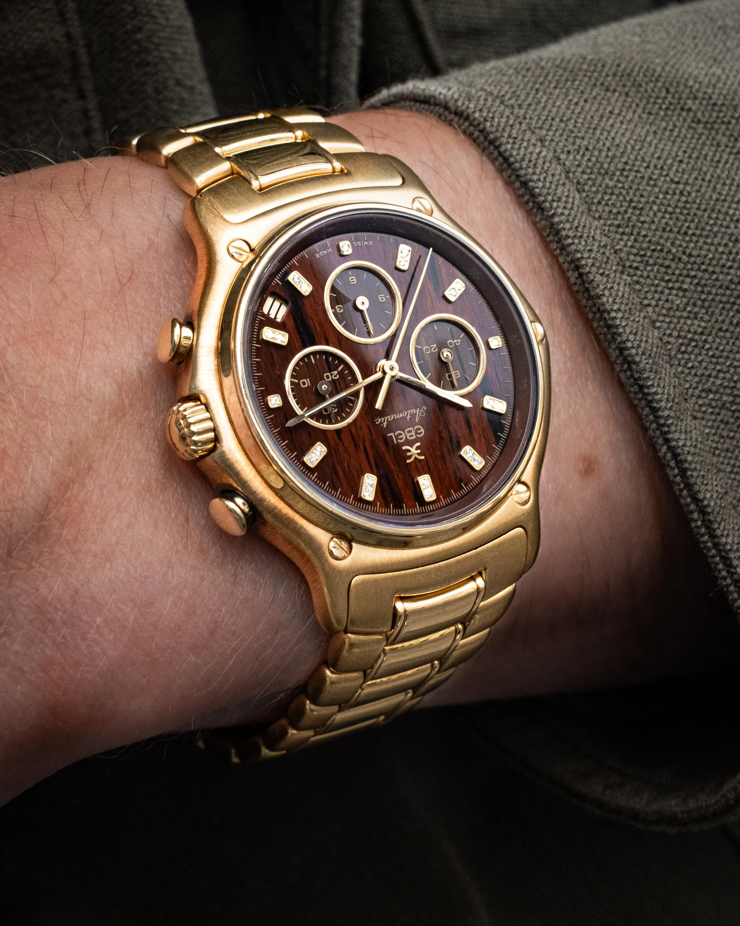 1990's Ebel 'El Primero' Chronograph 8134901 'Obsidian' Dial